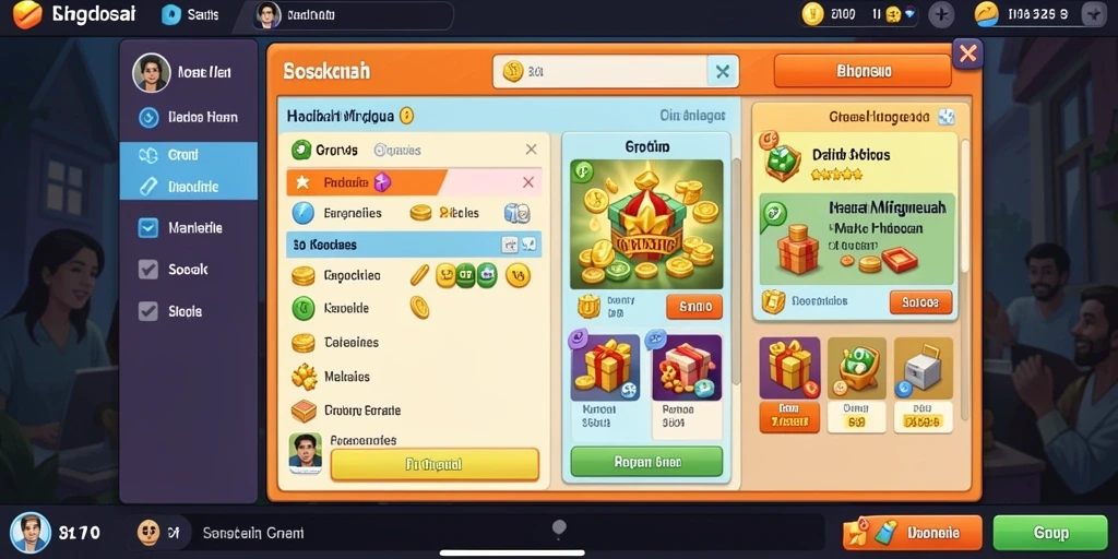 Sistem reward yang memotivasi pemain.