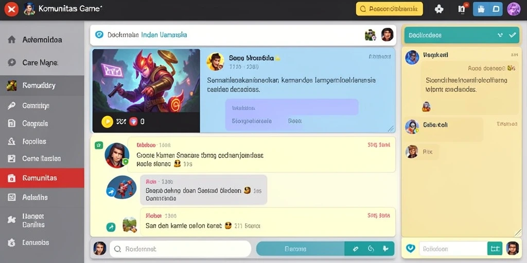Komunitas aktif dan mendukung antar pemain