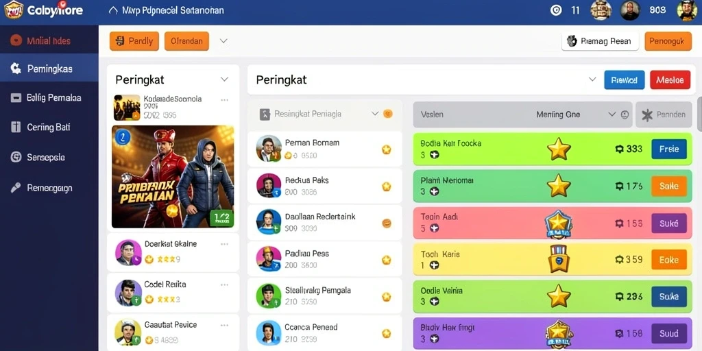 Beragam karakter unik yang membuat permainan semakin seru.