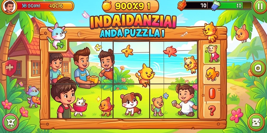 Beragam tema permainan yang bisa dipilih.